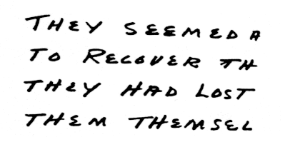 Handwriting sample